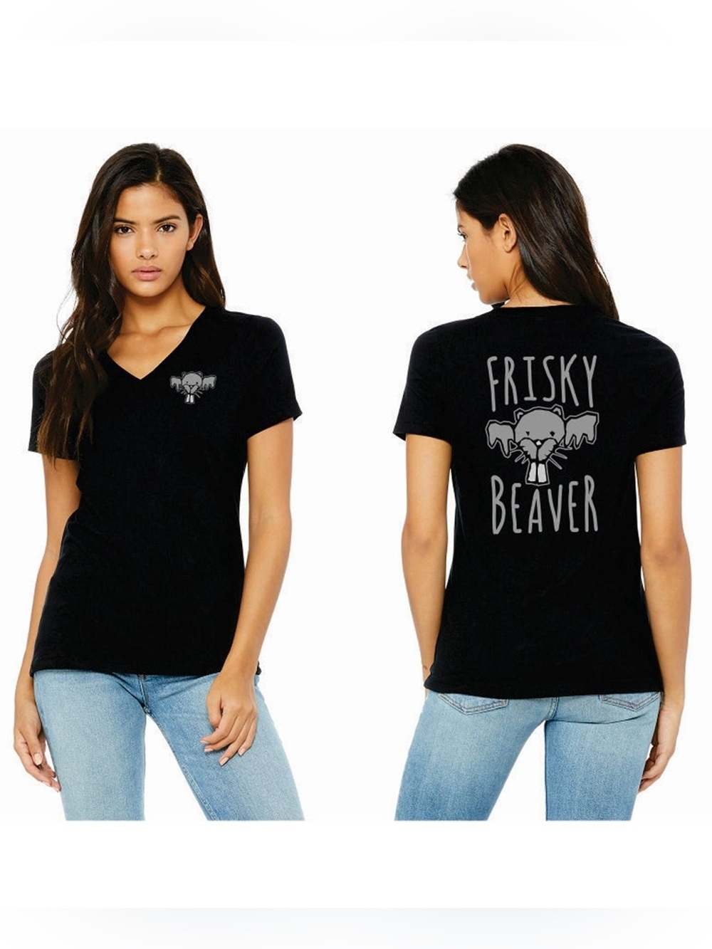 Frisky Beaver Winery Tee Campus Crew Merch T-shirt Size XL